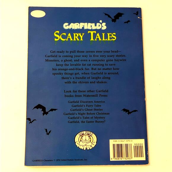 VTG Garfield’s Scary Tales Paperback Illustrated Children’s Book Comic Halloween - Picture 2 of 3